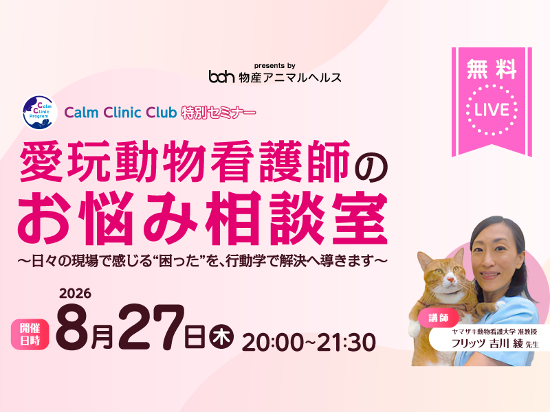 無料ライブ｜愛玩動物看護師のお悩み相談室